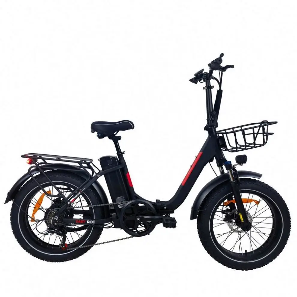 *for750Watt 48V 14Ah Aluminum Alloy Lithium Battery Electric City Folding Bike 20inch Fat Tire Disc 60km Range Made China MK-
