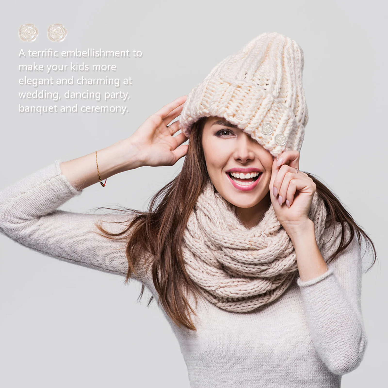 

1 Roll Rose Embellishments Plastic Trim for Craft Projects Headbands Garment Decoration DIY Wedding Accessories Flower Applique