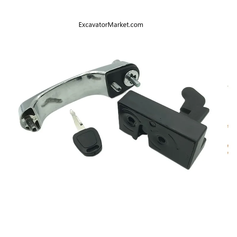 For Doosan Daewoo Dh Dx 55 60-9c Cab Door Lock Assembly Lock Block Inner And Outer Handle Excavator Accessories High Quality