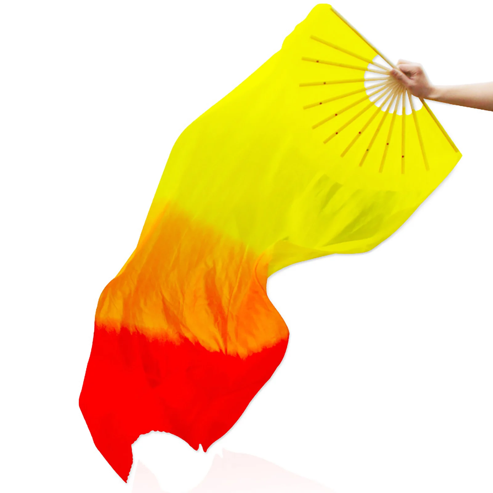 

Dancing Silk Fan Color Gradient Flame Belly Tool for Party Stage Performance