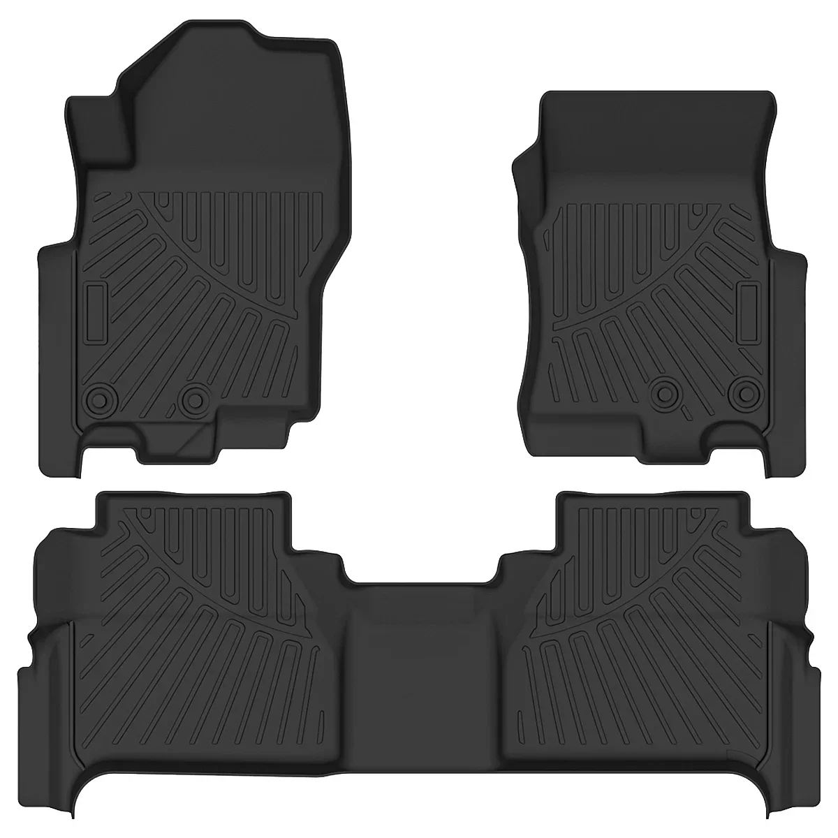 

3pcs Pickup Truck Footbed Reduction Box Heavy Duty Floor Mats Compatible for 2022-2023 Nissan Frontier