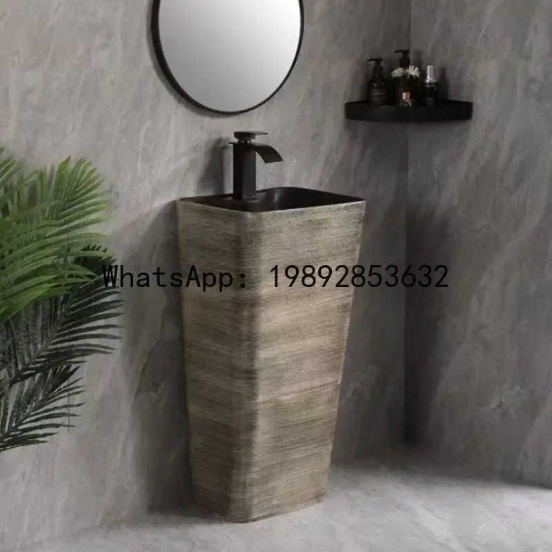 

i5.11 column basin - antique square small size washbasin - balcony, courtyard, and outdoor vertical hand wash basin