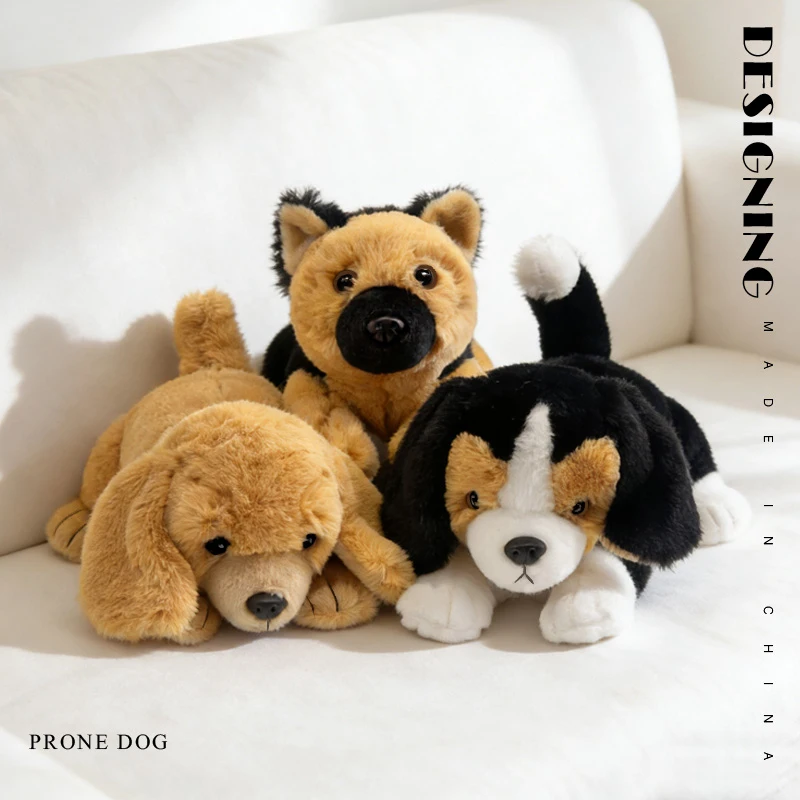 

Плюшевая игрушка-собака 30 см: реалистичная имитация хаски, немецкой овчарки, золотистого ретривера, бигля. Милая мягкая игрушка для детей, подарок.