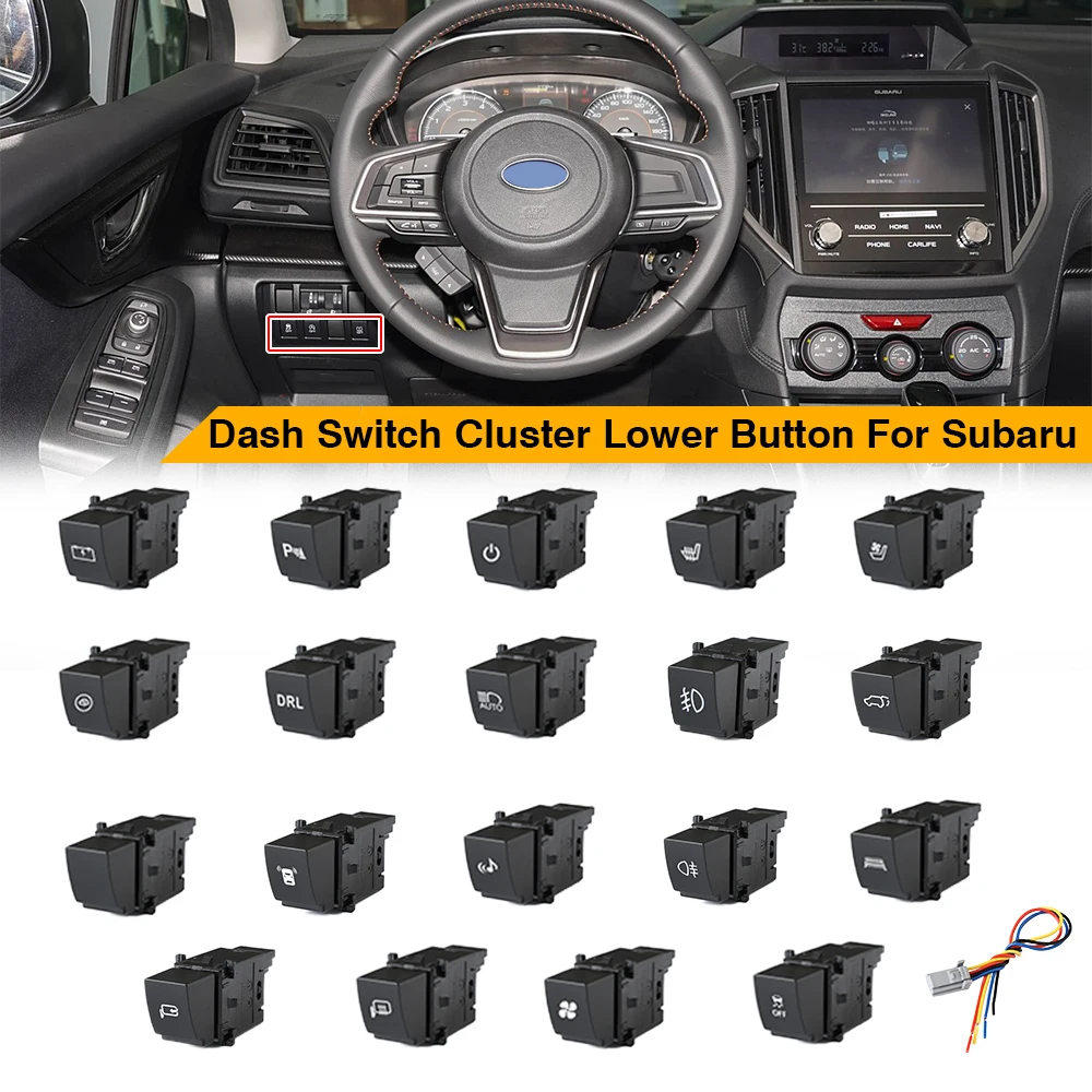 

1pcs Car Dashboard Control Switch Lower Button For Subaru Forester, Legacy, Outback, XV, WRX