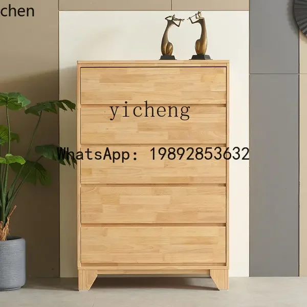 HYS Solid Wood Three Four Five Six Drawer Cabinet Storage Cabinet