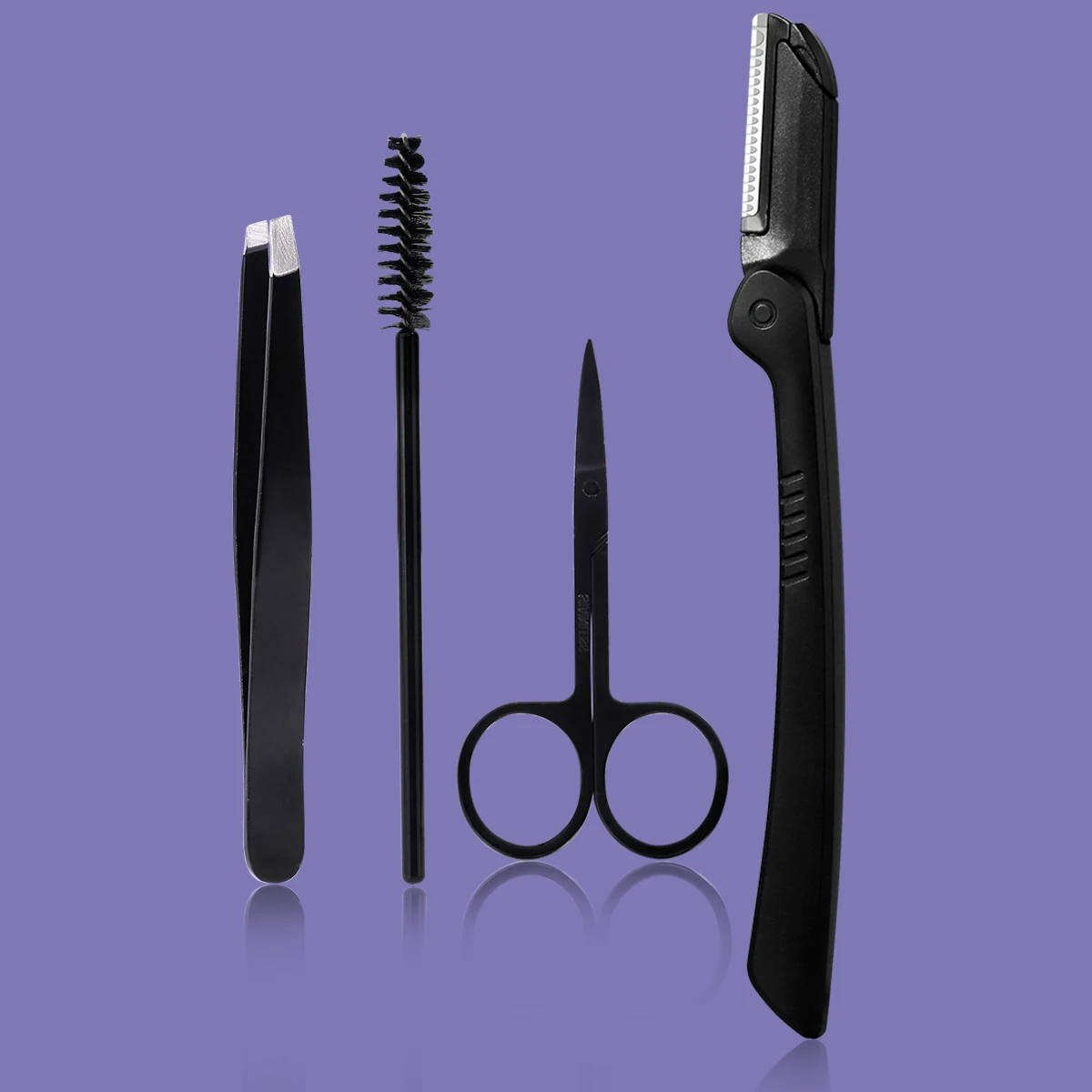 4/5/7/8-teiliges Wimpern-Werkzeug-Set, Augenbrauen-Trimmer aus Edelstahl, Augenbrauen-Trimmer und Haarentferner, geeignet für Männer und Frauen. – Detail 10