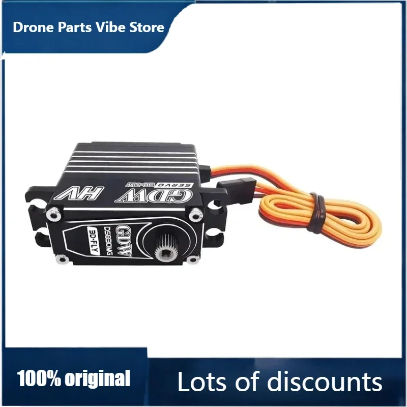 

FyOriginal GDW DS830MG 35KG Hi-Torque Full Metal Shell Steel Gear Digital HV Coreless Motor For Car Fixed Wing Turbojet UAV Robo