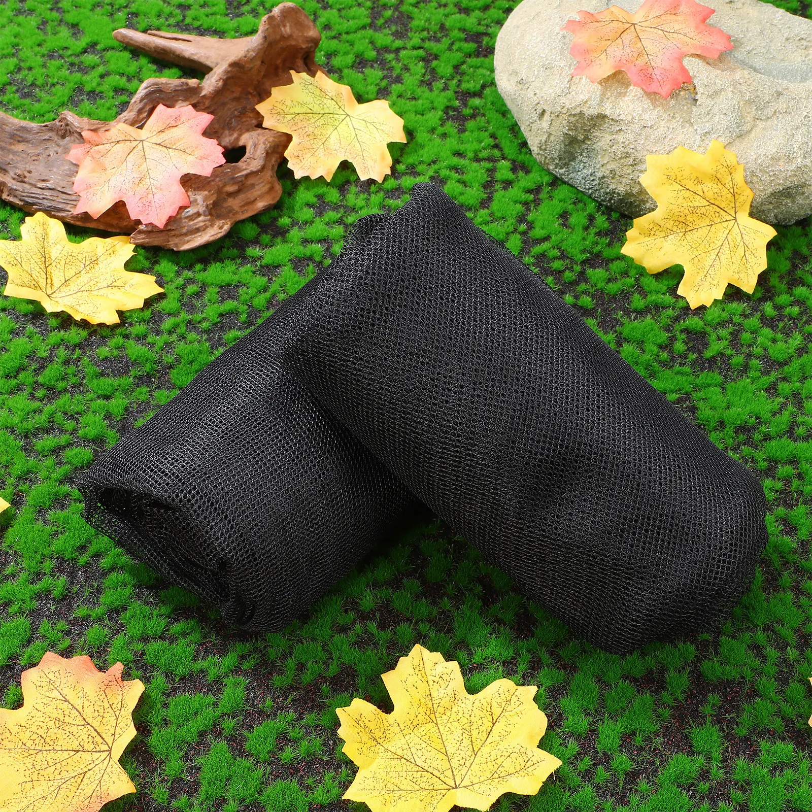 4Pcs Rain Mesh Cover Water Net Cover Fine Filter Adjustable Drawstring Design Buckets Rainwater