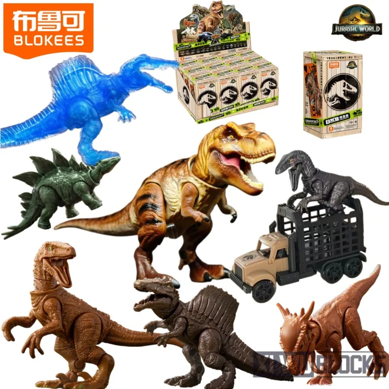 

BLOKEES собрать строительные блоки мир Юрского периода коллекция природы модели динозавров подвижные игрушки украшения коллекционные подарки