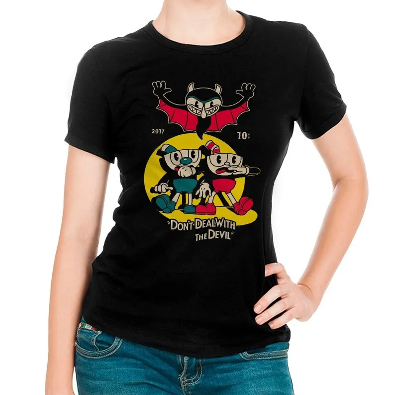 Cuphead Don't Deal with the Devil T-Shirt, Men's and Women's Sizes (drsh-291)