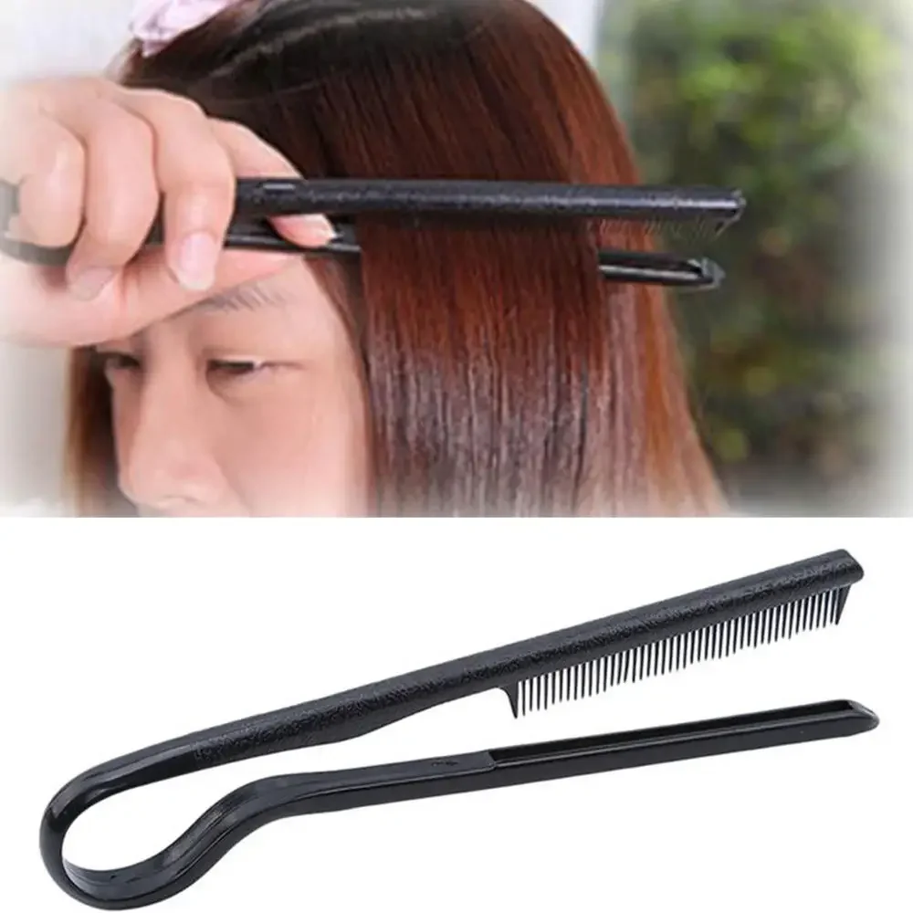 V Type Salon Hair Straighten Comb Styling Hairdressing Smooth Tool Hold Tongs Brush Hair Styling Tool Accessories