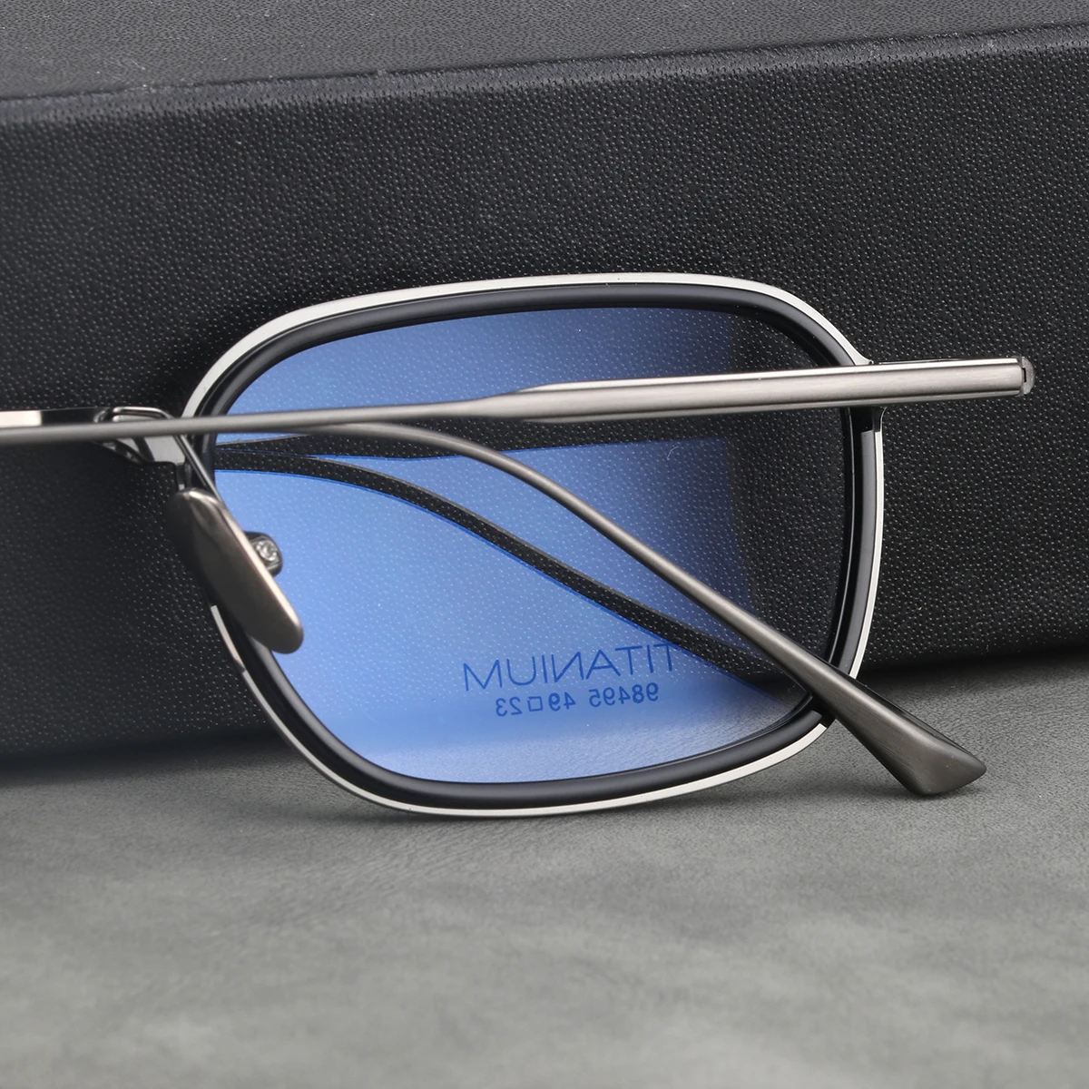 KUXA Occhiali da vista da uomo in acetato di titanio Ipermetropia Miopia Occhiali da vista Lenti da ricetta antiriflesso graduate progressive