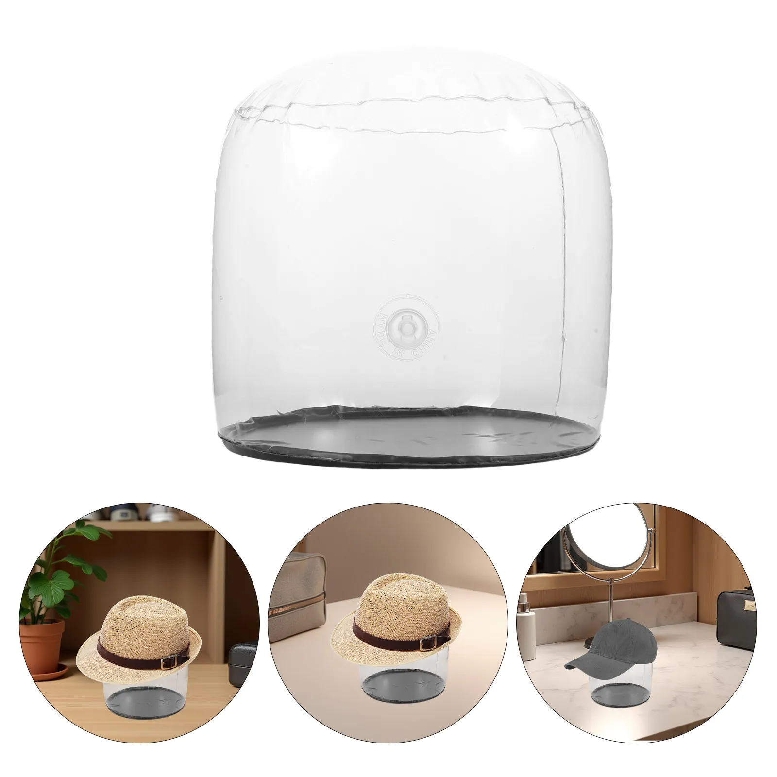 Soft Inflatable Cap Pillow for Head Support during Travel Rest Work Study Compact Lightweight Portable Neck Comfort