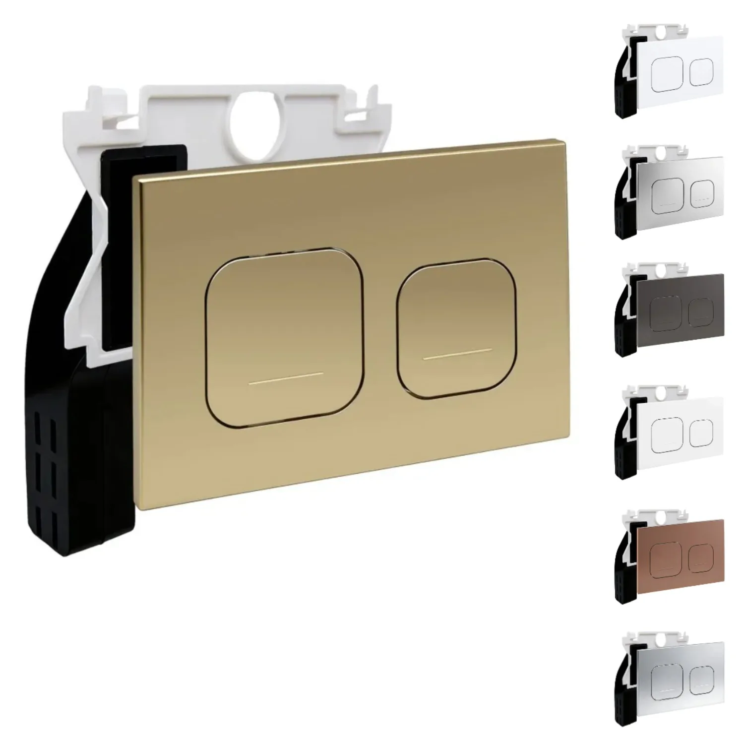 Dual Flush Push Plate With Toilet Cistern Internal Chute Compatible with Geberit Sigma Delta Series Concealed Toilet Tank Parts
