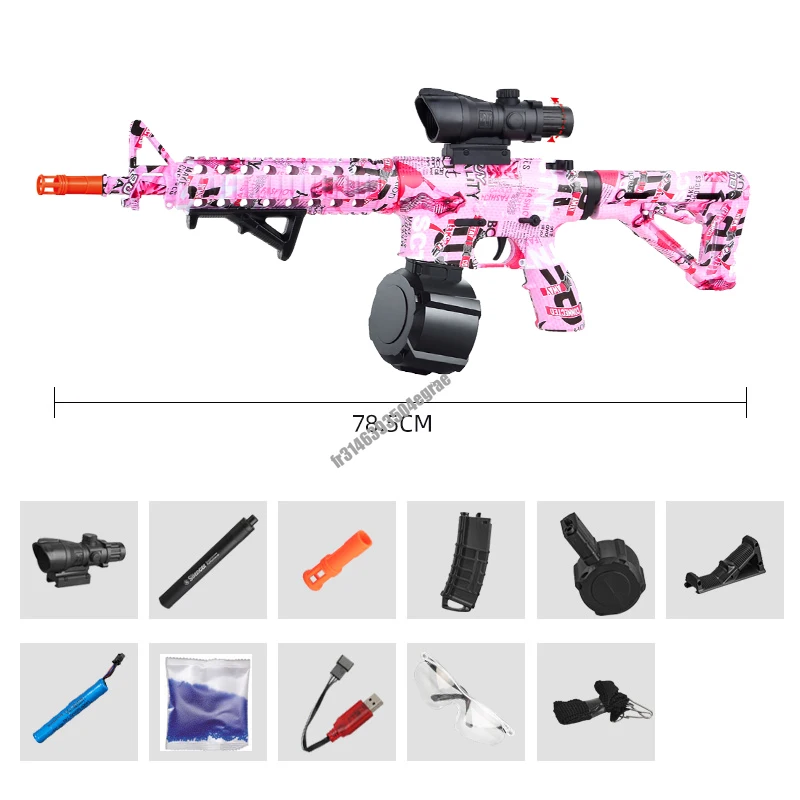 Bola de Gel eléctrica M4, Rifle de juguete altamente ensamblado, Manual/automático, modo Dual, pistola de bolas de Gel para Outdoo, actualización de