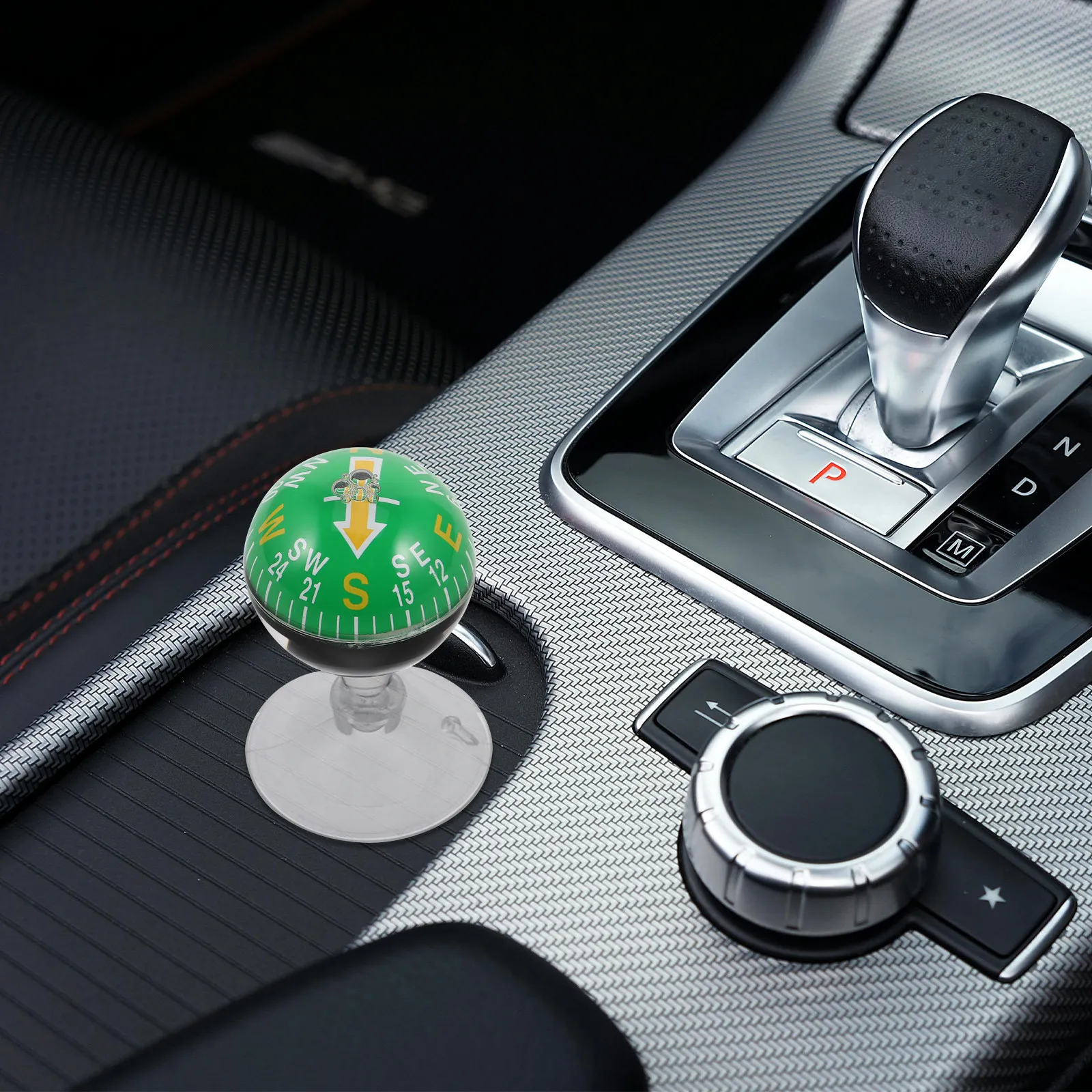 Portable Car Compass Suction Cup Plastic Dashboard Mount Outdoor Hiking Marine Navigation Vehicle Auto Ball Compass