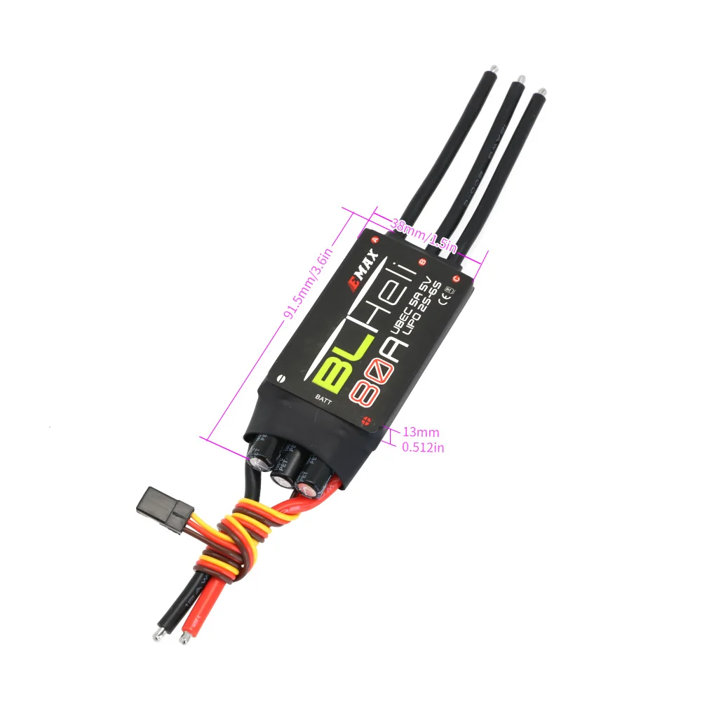 EMAX BLHeli 80A 60A 50A 40A 30A 20A 12A ESC für RC Multirotor Flugzeug Starrflügel FPV Racing Drone QAV250 QAV210 DIY Teile – Detail 17