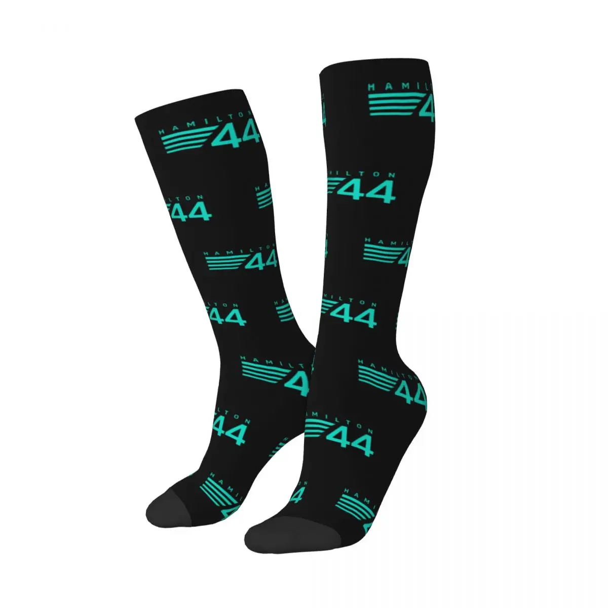 Lewis Hamilton 44 - F1 Socks Harajuku Super Soft Stockings All Season Long Socks Accessories for Man's Woman's Christmas Gifts