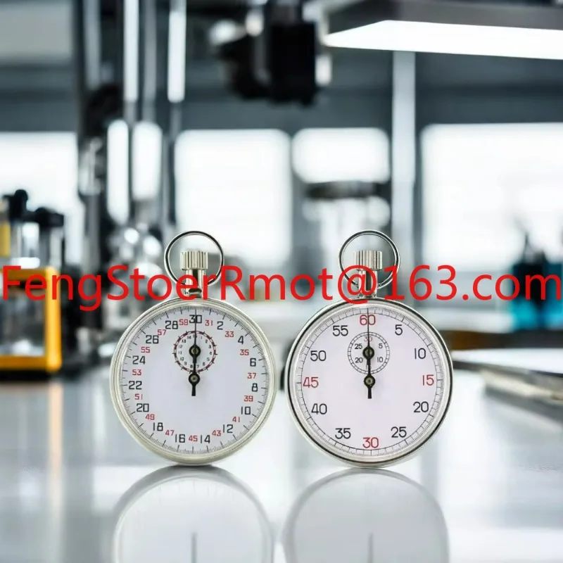Stainless steel mechanical stopwatch 504, 30 seconds 15 minutes