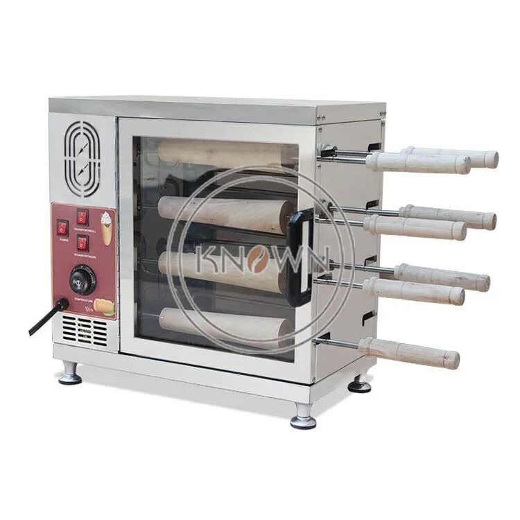 Forno elétrico comercial para bolo de chaminé 110V 220V Kurtos Kalacs Maker Machine