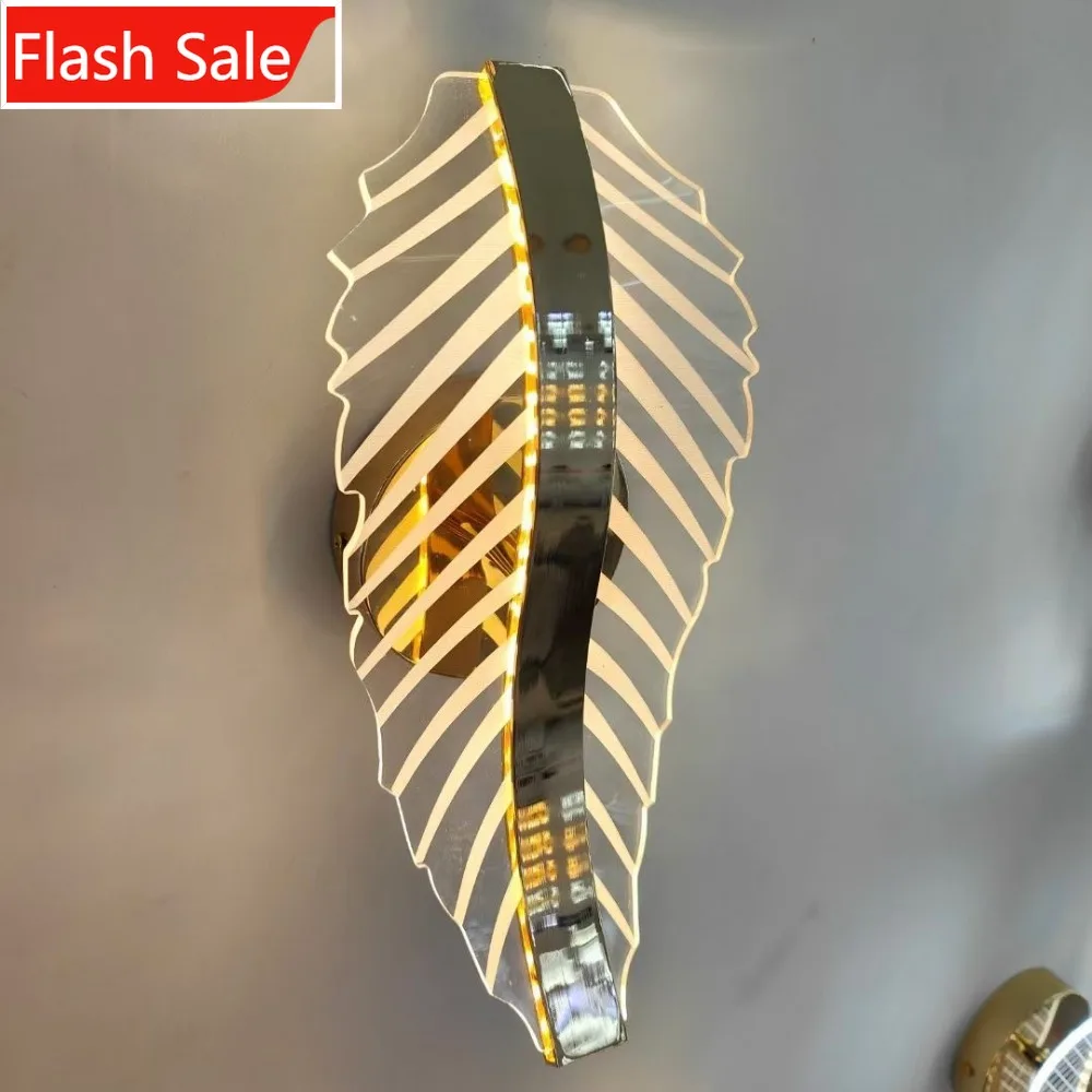 

Светодиодный настенный светильник ShinyYing Tri-Color LED Wave, современный минималистичный светильник для спальни, гостиной, лестницы, коридора, в скандинавском стиле