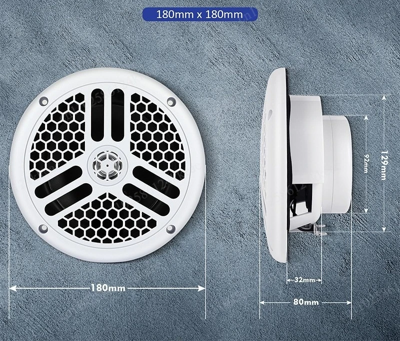 Marine yacht 6.5-inch waterproof speaker, motor boat, speedboat speaker, audio full-range RV modification accessories