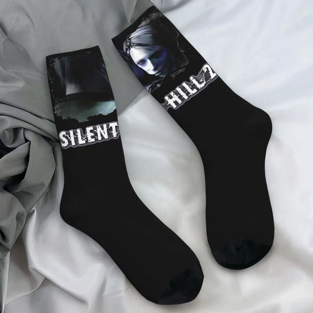 Silent Hill Stockings Men Gaming Gamer Socks Soft Funny Socks Autumn Running Sports Anti Skid Design Socks Gift Idea