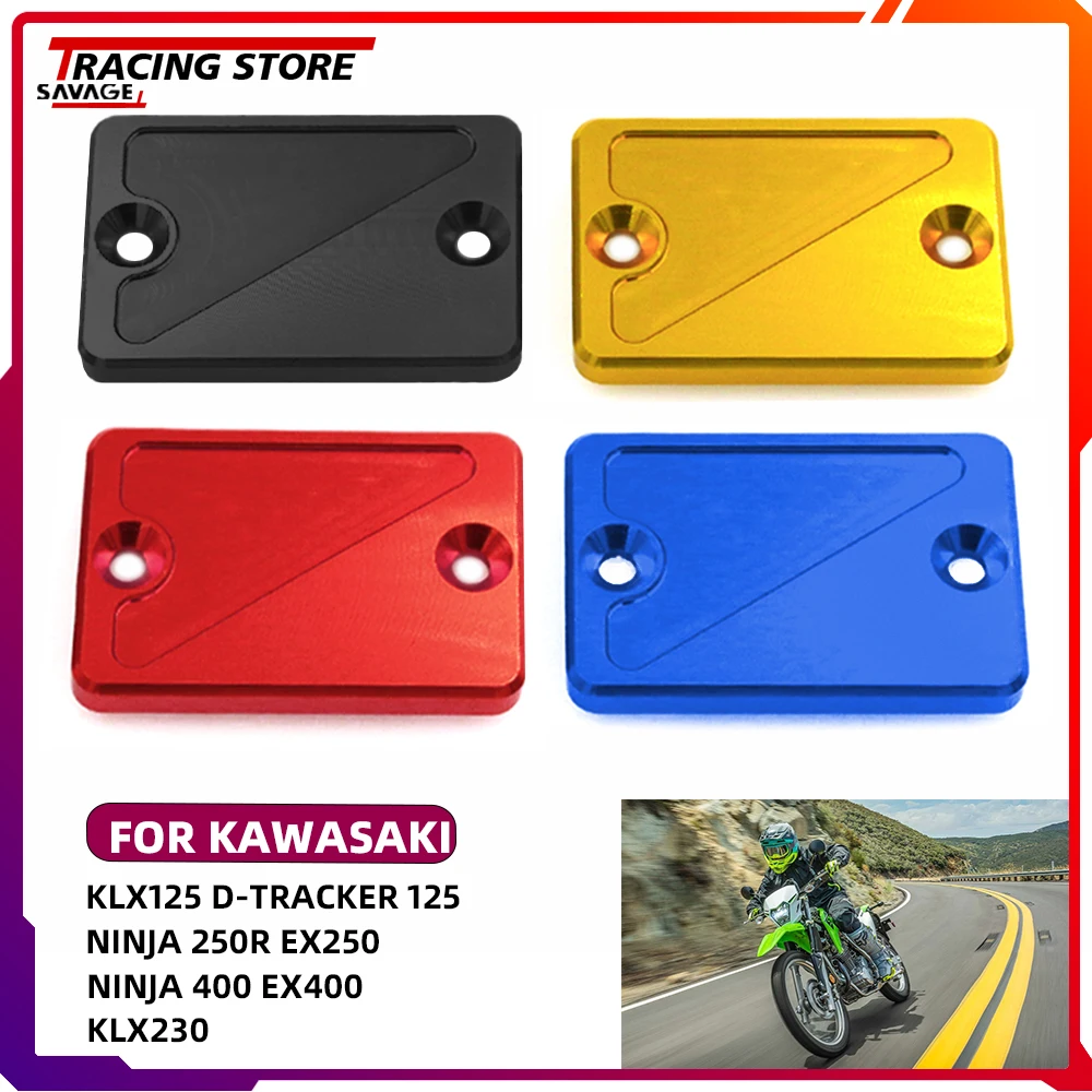 

Front Brake Reservoir Cover For KAWASAKI NINJA 125 250 400 Z125 Z250 Z300 Z400 KLX230 KLX300 KLX140 Versys 250 300 Oil Fluid Cap