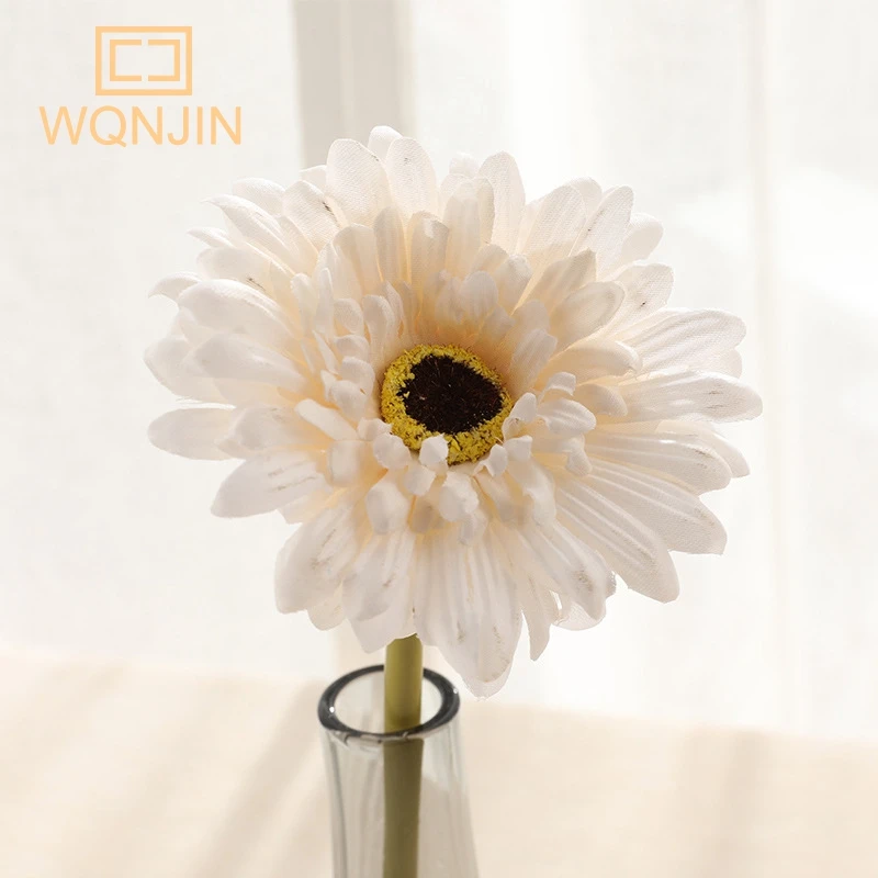 5 Stück, Chrysantheme kleine Sonnenblumen dekoration künstliche Sonnenblumen blume bunte Seide Gänseblümchen nach Hause Blumen arrangement Hochzeit – Detail 11