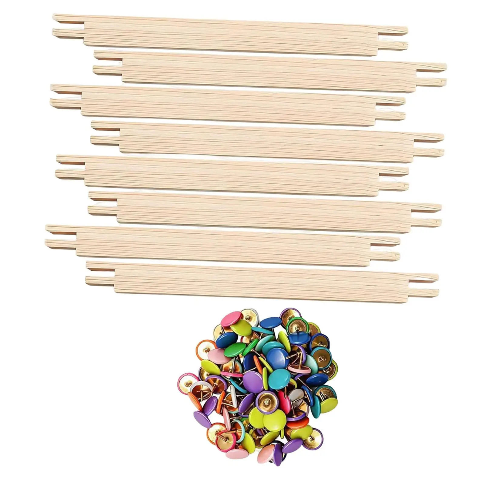 

Набор из 8 деревянных рамок-натяжителей для вышивки и рукоделия, многофункциональные, прочные, для ткани и холста