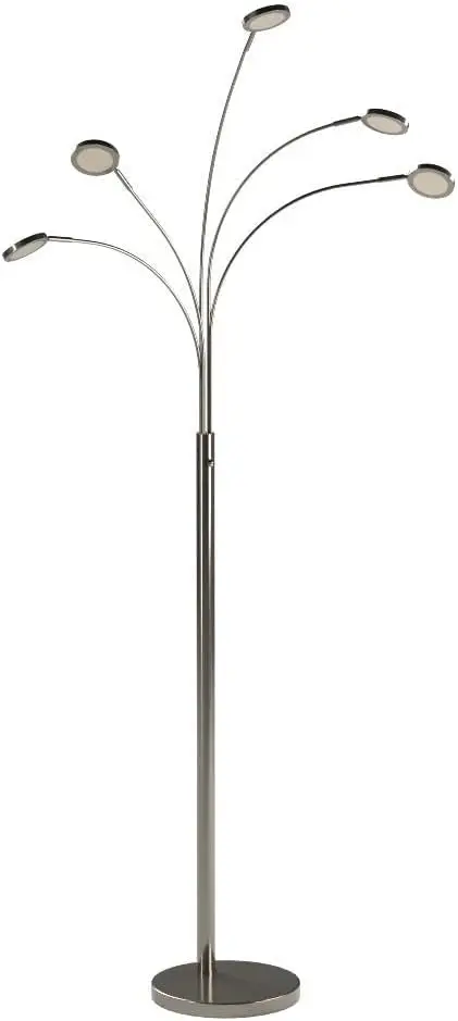

Floor Lamp for Living Room,Tree Floor Lamp with 5 Adjustable Arms,Multi-Head Standing Lamp with Flexible Rotating LEDs