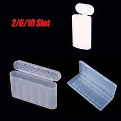 1PC 2/6/10 Slot Waterproof Storage Box For 18650 Batteries DIY Accessories Portable Holder Case Protectors Organiser