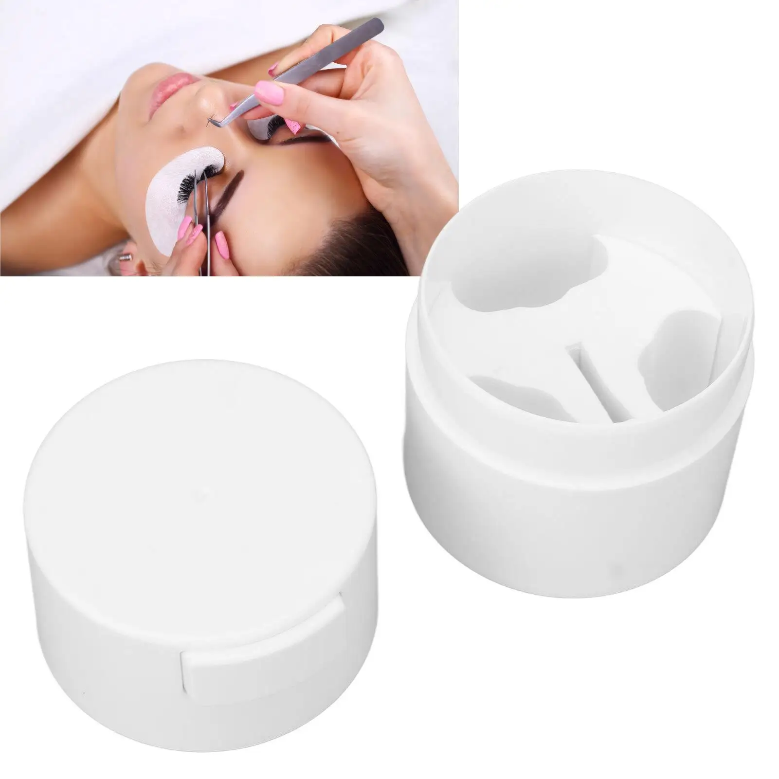 Press-Type Negative Pressure Eyelash Extension Glue Storage Tank - Ideal for beauty Salons