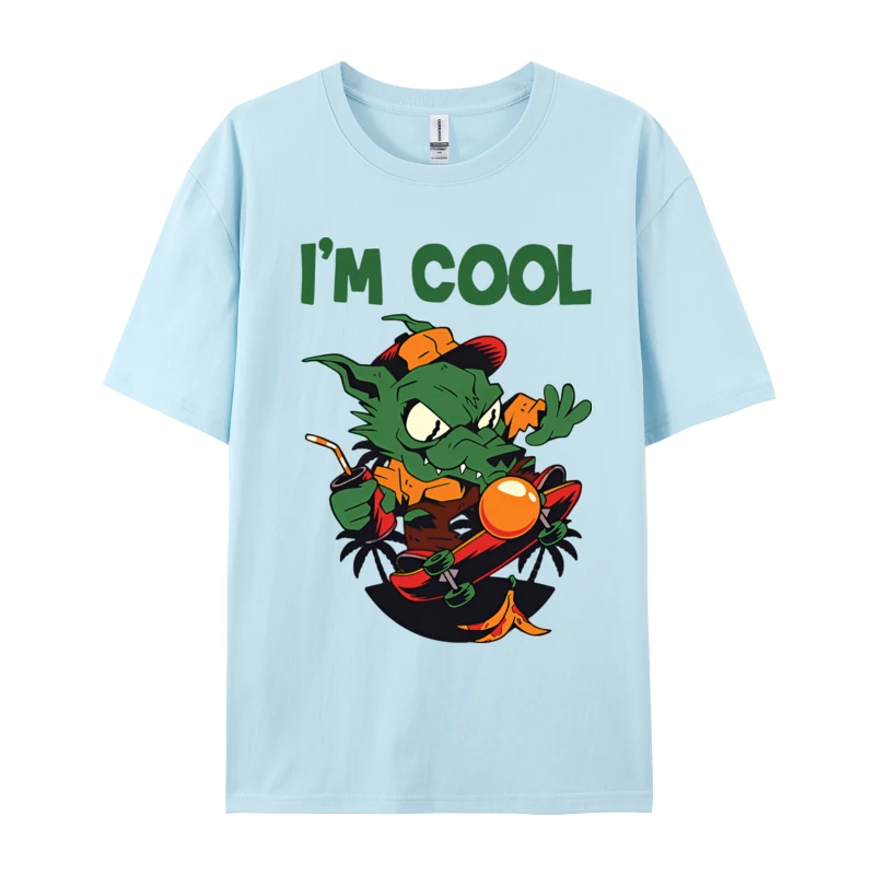 Im Cool Childrens Wolf Skateboard T-Shirt Latest Youth Tshirts Cotton Tops Skateboard Lovers T Shirt Unique