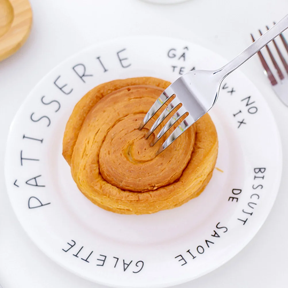 

2 pcs Stainless Forks Mirror Polished Dinner Forks For Dessert Cake Salad Appetizer Romantic Couple Tableware