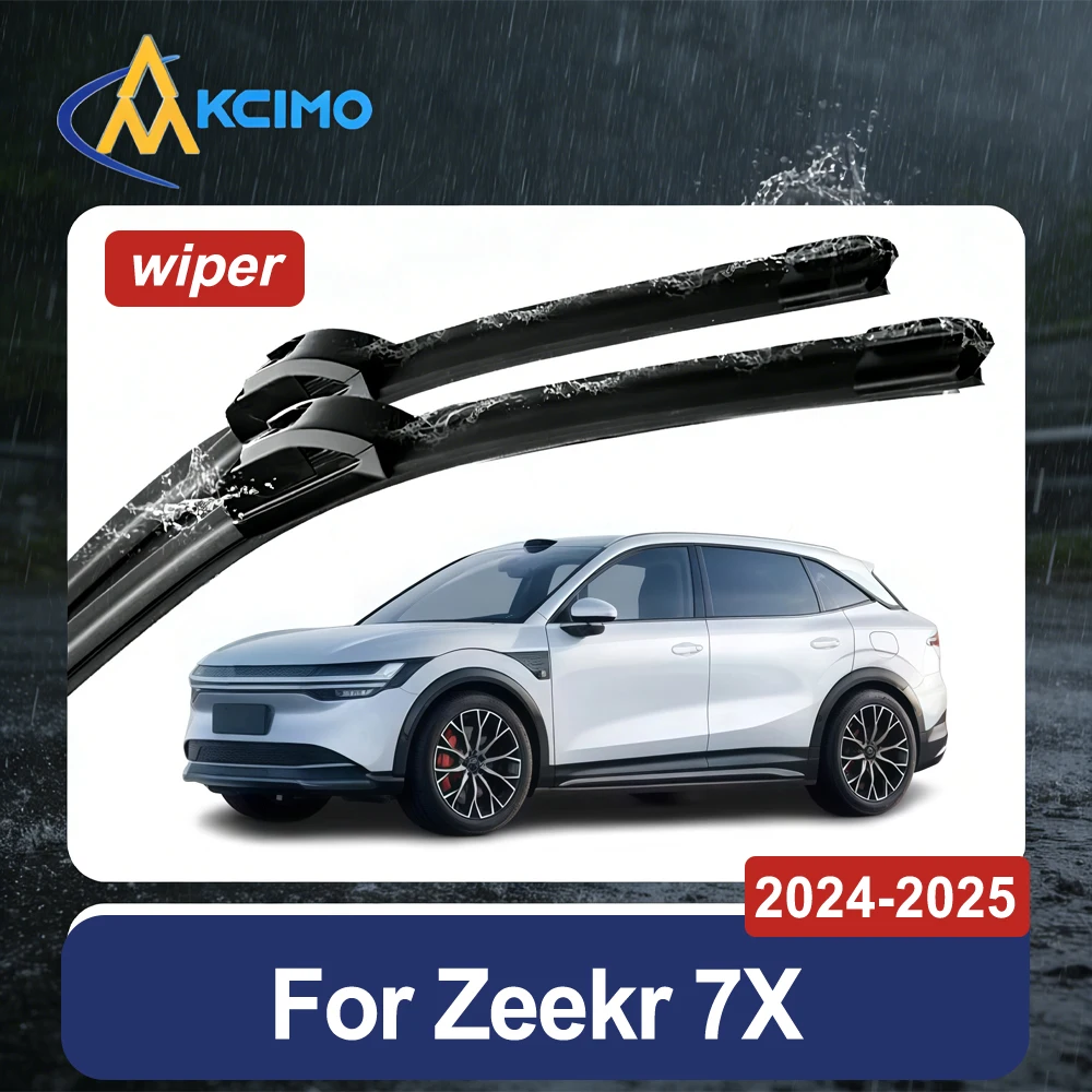 

All-Weather Premium Rubber Front Windshield Wipers Replacement For Zeekr 7X 2024-2025 Models Quiet Wiper Blades