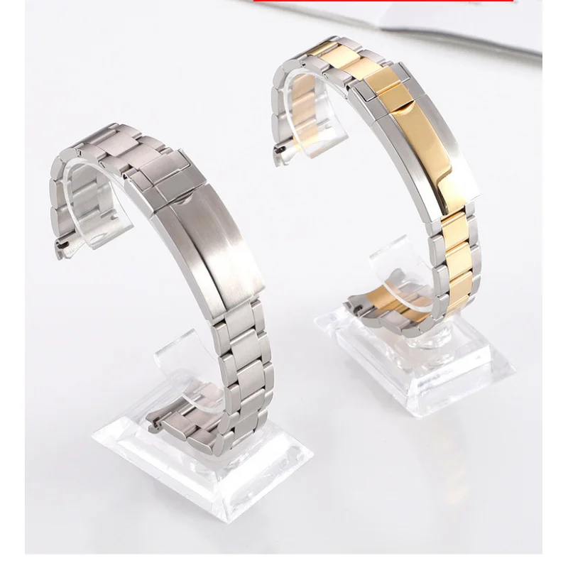 ل 40 مللي متر الهاتفي الغواصة دايتونا حزام (استيك) ساعة Glidelock مشبك 20 مللي متر سوار 316L الفولاذ المقاوم للصدأ حزام الساعات ل رولكس حزام 21 مللي متر