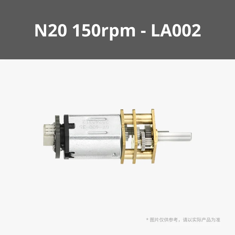

Brand-new for Tuozhu 3D printing model standard parts N20-10D straight output shaft motor -150/400/1000 RPM LA002 bambulab