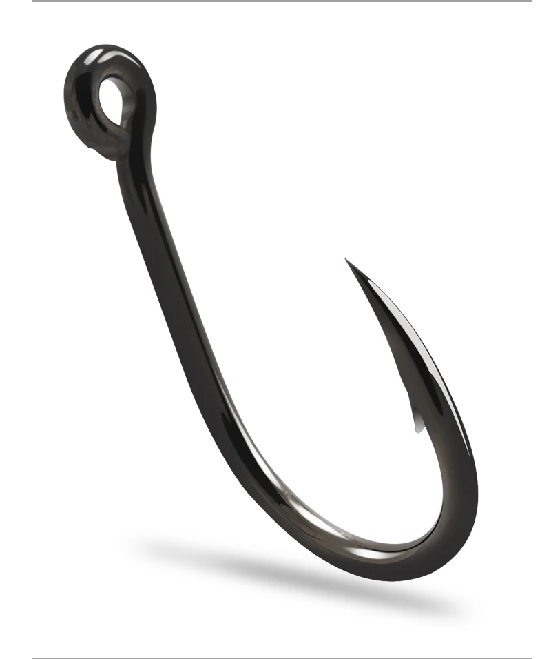 ZYZ 6-20 Stück/Beutel Meeresfischhaken, robuste, scharfe Angelhaken aus hochwertigem Kohlenstoffstahl, Salzwasser-Angelhaken, ideal für Thunfisch, Schnapper und Rotbarsch – Detail 5