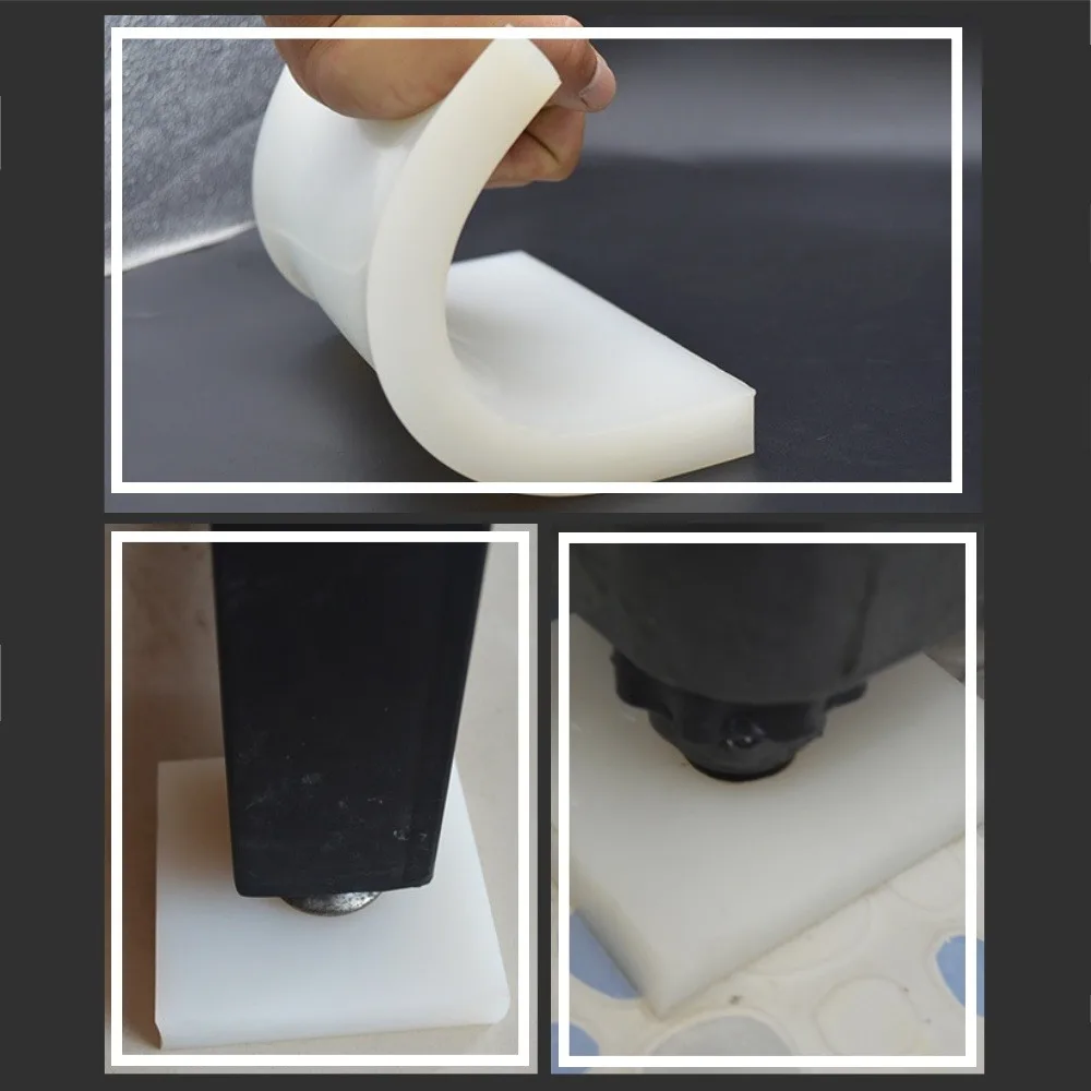 Guarnizione in silicone traslucido Thk 1/2/3mm Resistenza alle alte temperature Nessun odore particolare Guarnizione in silicone antiscivolo per assorbimento degli urti