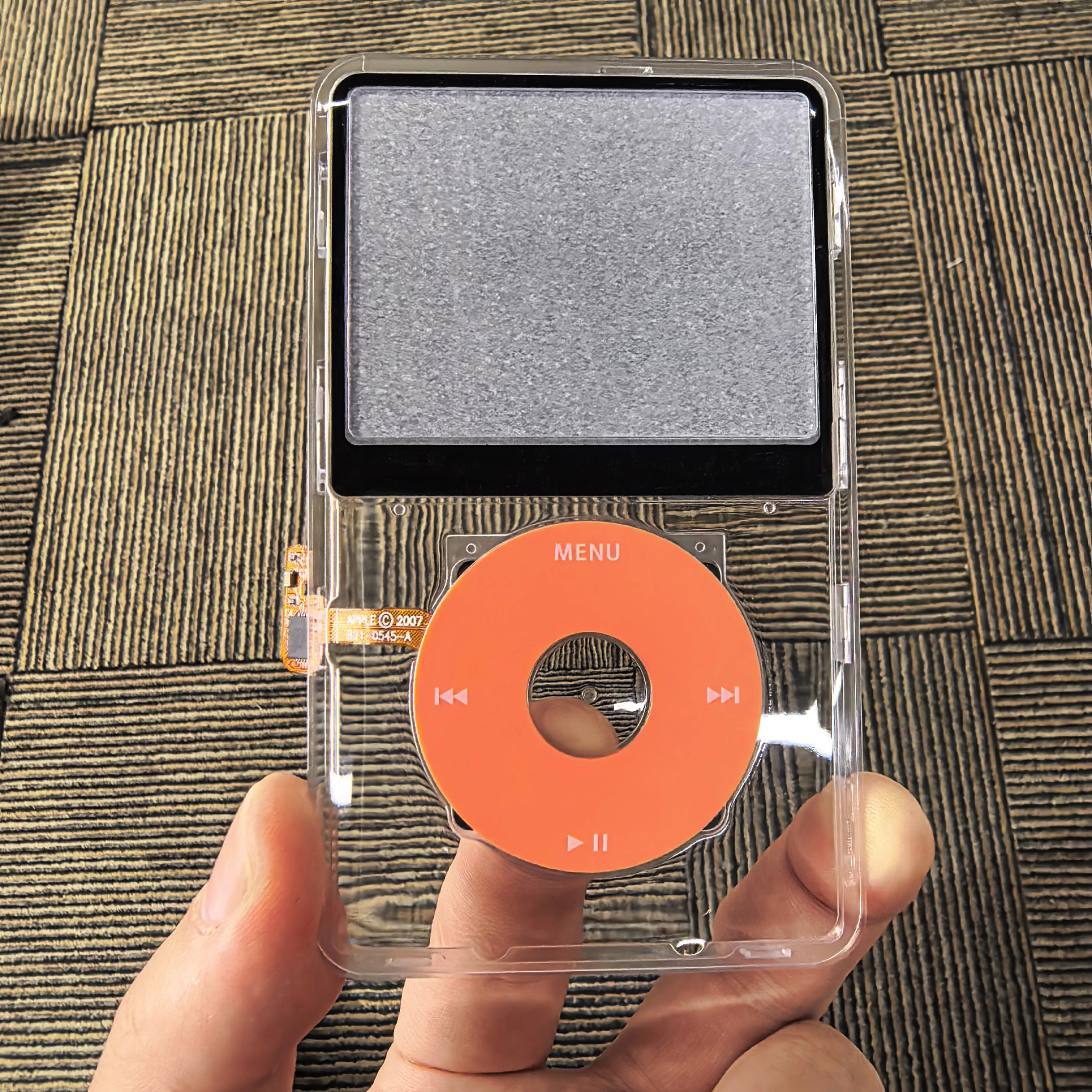 Clear Faceplate Transparent Front Housing Case with Clickwheel Flex Button Kit For iPod Classic 6th 7th Gen 80GB 120GB 160GB image 3