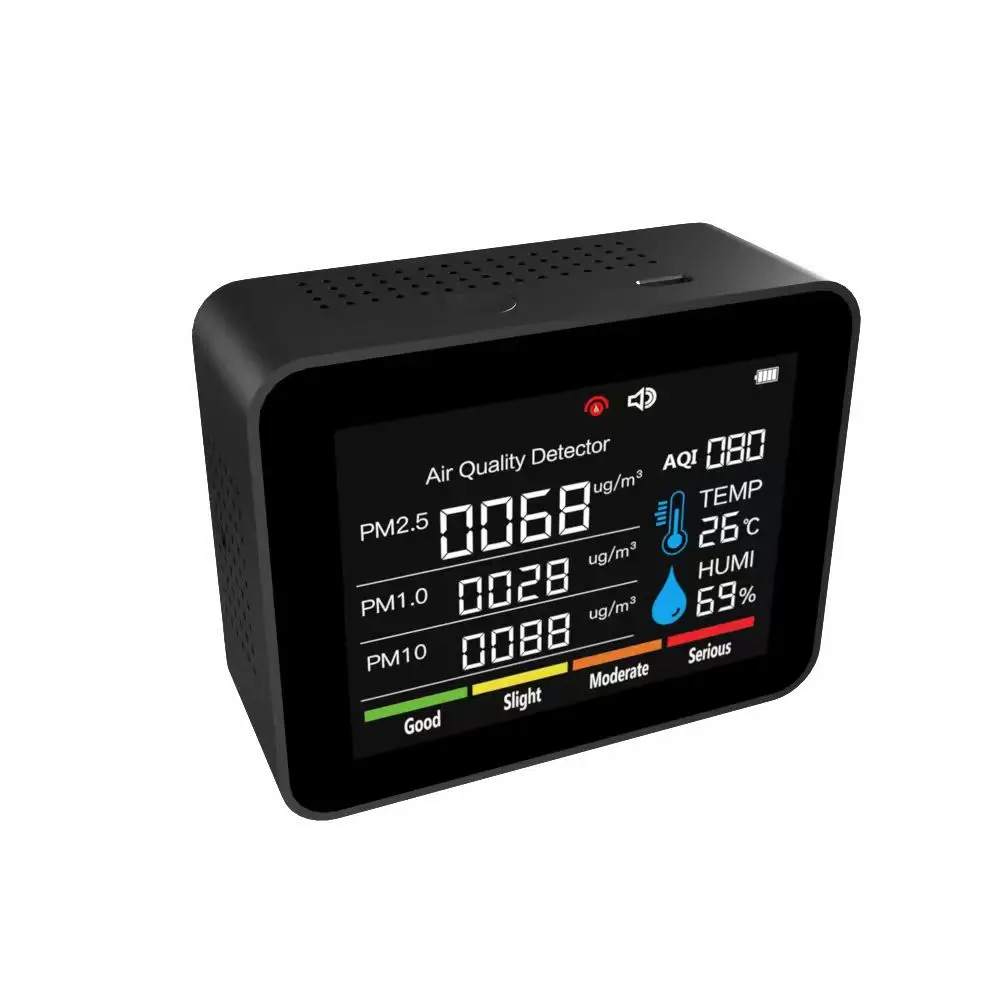 

10 In 1 Air Quality Monitor Detector For Carbon Dioxide HCHO TVOC PM2.5 PM10 Hand Tool Power Tool Accessories