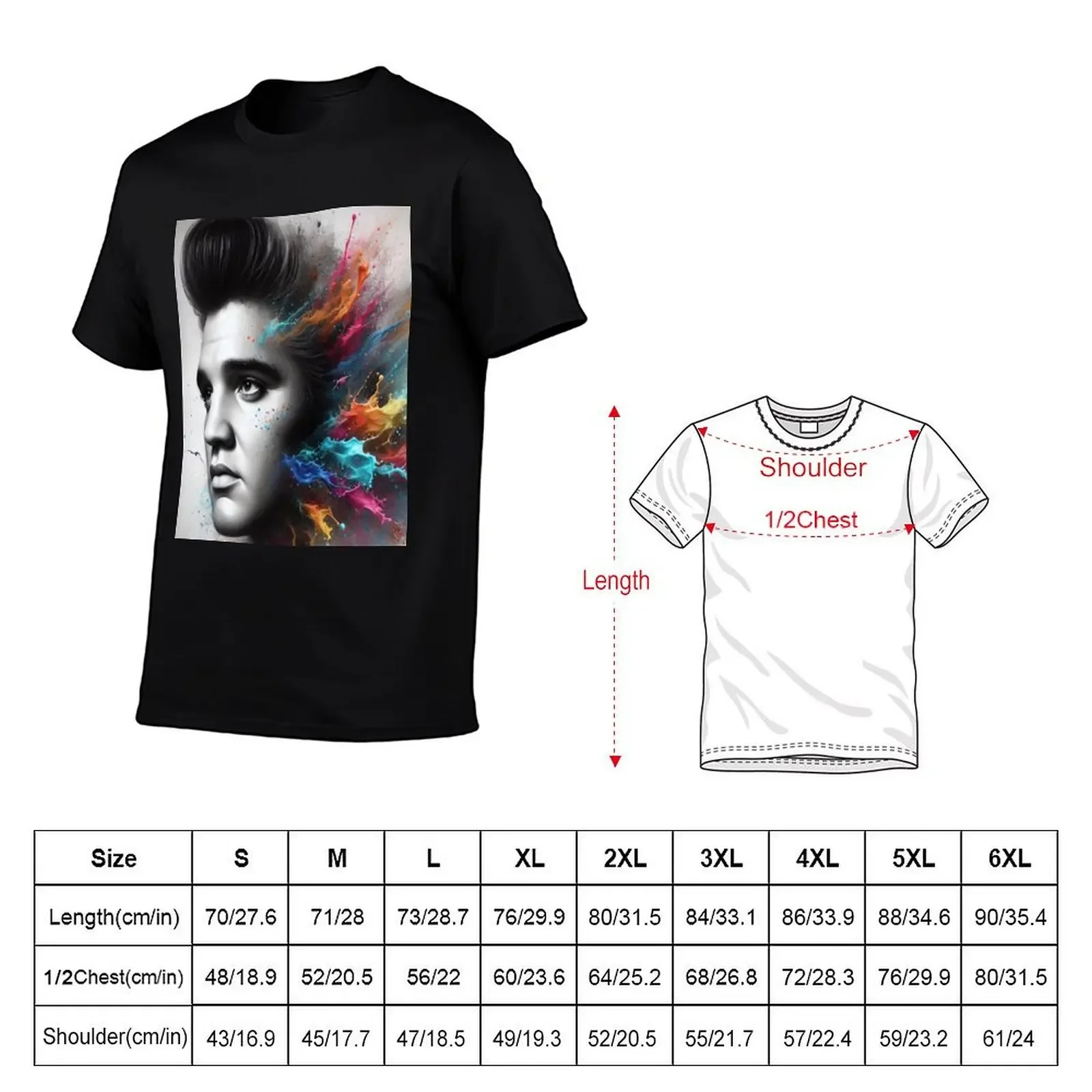 King Colour Splash T-Shirt graphics cute clothes graphic t shirt vintage basketball graphic tees oversized t shirt men