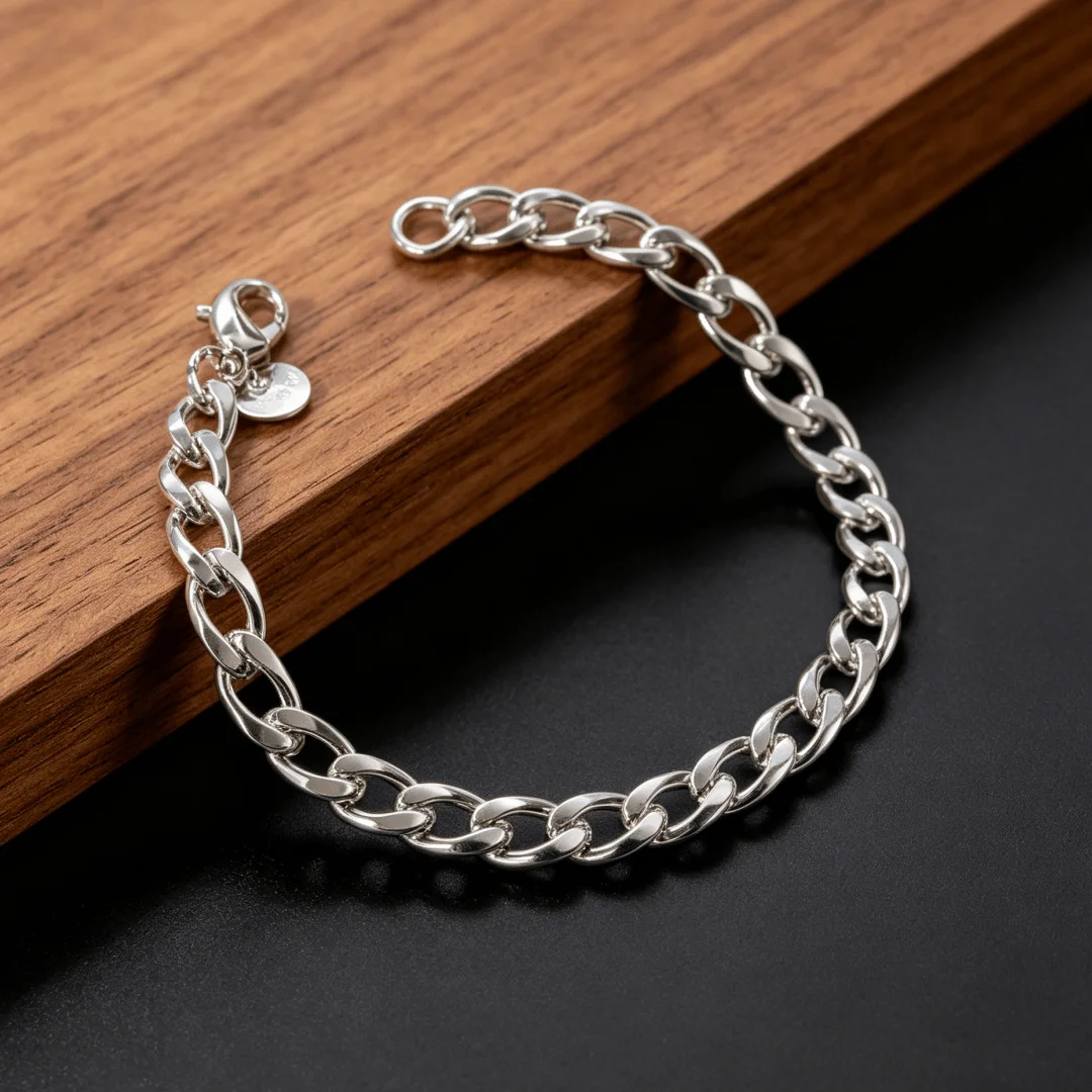 Special offer 925 sterling silver cute 6MM Cuba chain Bracelets for man woman Fashion jewelry Hip-hop accessories party gifts