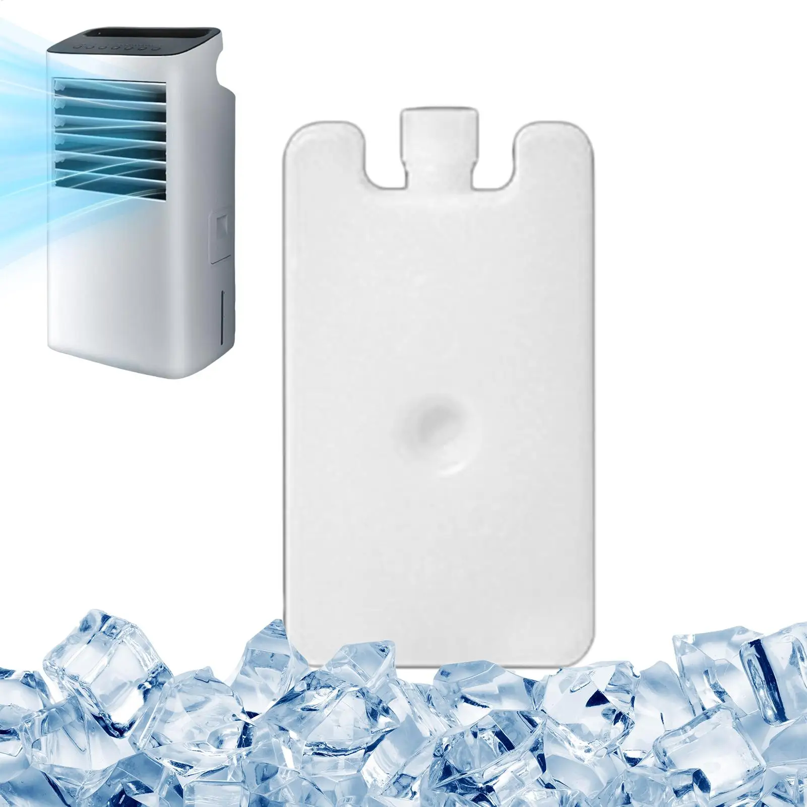 Portable Ice Crystal Boxes Long Lasting Freezer Packs Space Saving Ice Blocks Lunch Bag Cooler Keep Food Fresh Picnics Cooler