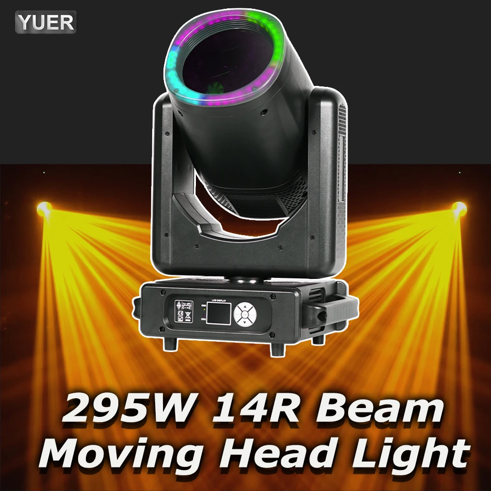 

YUER Stage Beam light 295W 14R Spot Beam Gobo Moving Head light Disco Party Wedding Bar Nightclub Concert DMX Stage light show