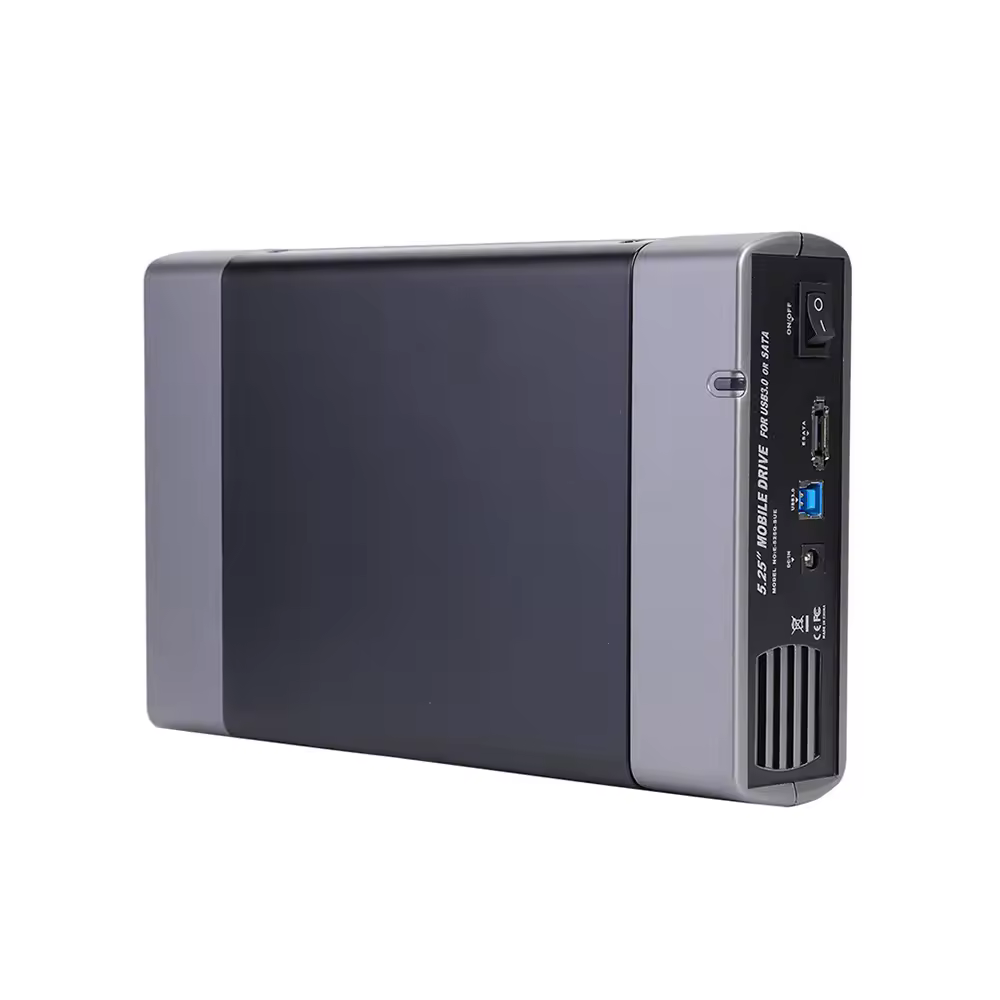 Carcasa de unidad óptica de 5,25 pulgadas, adaptador de disco duro USB 3,0/2,0 a SATA US/EU, compatible con DVD, grabación de 16 velocidades