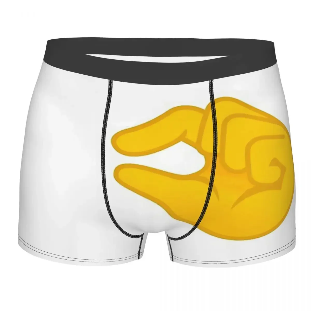 Hand Gesture Design Tiny Cock Hand Gesture Small Underpants Homme Panties Male Underwear Comfortable Shorts Boxer Briefs