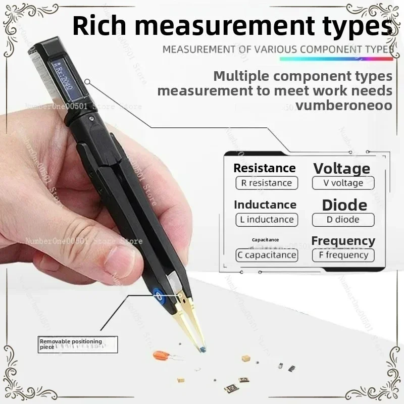 

Умный пинцет DT71: цифровой мультиметр-измеритель LCR для SMD-компонентов, измерение емкости и индуктивности, тестовый зажим