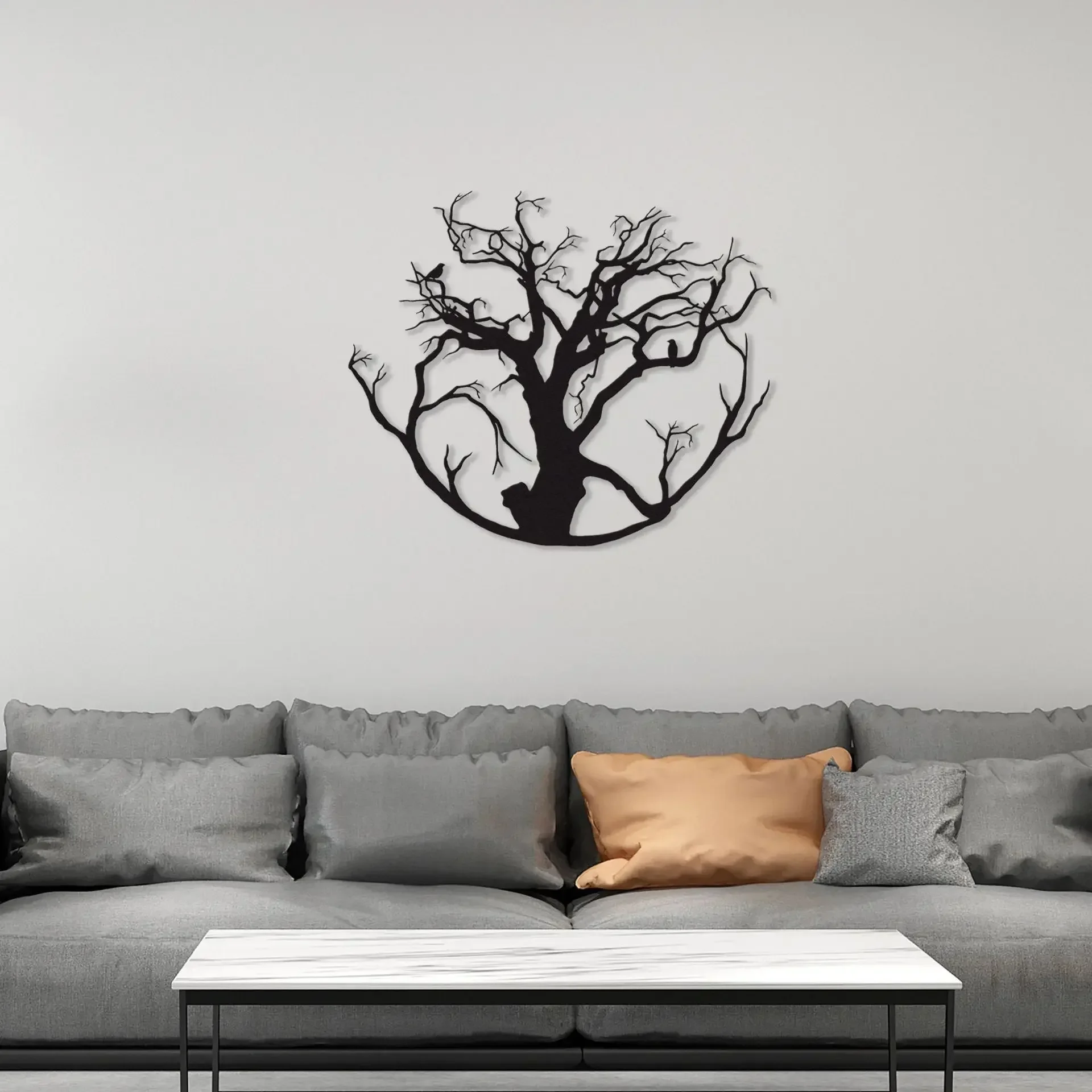 

Cross-border new product Tree of Life sign, wrought iron hollow silhouette pendant, living room bedroom home decoration crafts